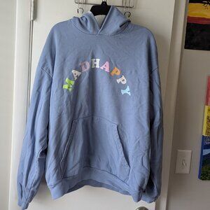 MadHappy Blue Pastel Pullover Hoodie Sweatshirt Men's Size XL